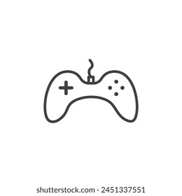 Entertainment and Gaming Icon Set with Gamepad Symbols for Video Game Interfaces