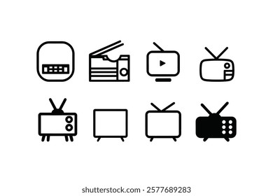 Entertainment Icon Pack: Cinema, Film, TV, and Video Symbols for Websites and Apps