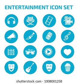 Entertainment icon set