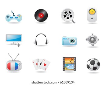  Entertainment Icon Set