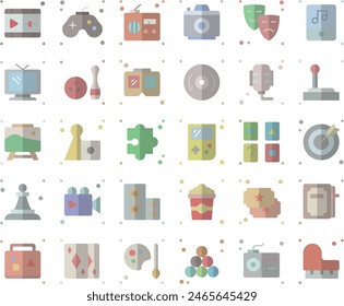 Entertainment icon set vector design illustration stock