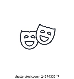 Entertainment icon. vector.Editable stroke.linear style sign for use web design,logo.Symbol illustration.