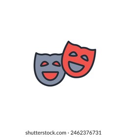 Entertainment icon. vector.Editable stroke.linear style sign for use web design,logo.Symbol illustration.