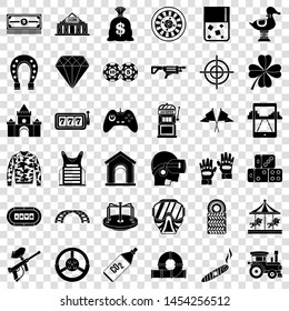 Entertainment icons set. Simple style of 36 entertainment vector icons for web for any design