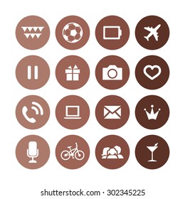 entertainment icons universal set for web and mobile