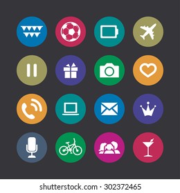 entertainment icons universal set for web and mobile
