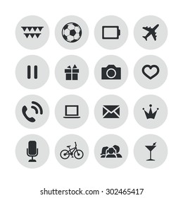 entertainment icons universal set for web and mobile
