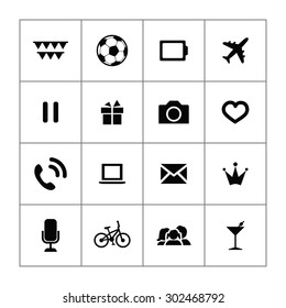 entertainment icons universal set for web and mobile
