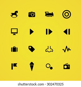 entertainment icons universal set for web and mobile

