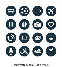 entertainment icons universal set for web and mobile
