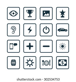 entertainment icons universal set for web and mobile