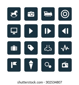 entertainment icons universal set for web and mobile
