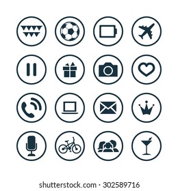 entertainment icons universal set for web and mobile
