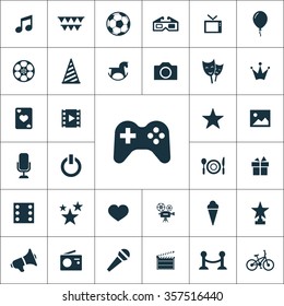 entertainment Icons Vector set - Shutterstock ID 357516440