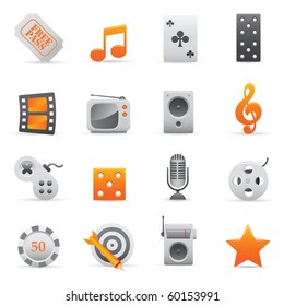 Entertainment Icons | Yellow03  Professional set for your website, application, or presentation