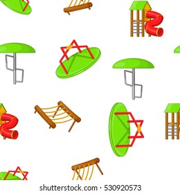 Entertainment for kid pattern. Cartoon illustration of entertainment for kid vector pattern for web