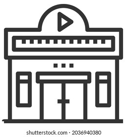 ENTERTAINMENT LINE ICON LOGO VECTOR 
