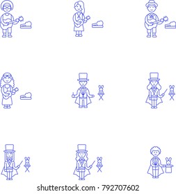 Entertainment- Line Icon Set