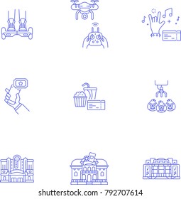 Entertainment- Line Icon Set