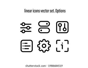 Conjunto de vectores de iconos lineales de entretenimiento. Cronómetro