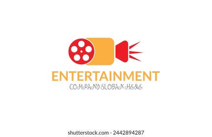 Unterhaltungs-Logo-Symbol, Vektorgrafik-Illustration,