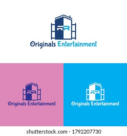 Entertainment Media Logo Template Design Vector