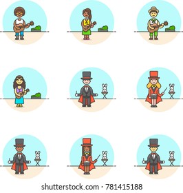 Entertainment- Multicolor Icon Set