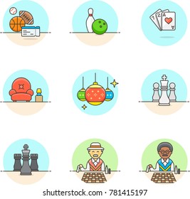 Entertainment- Multicolor Icon Set