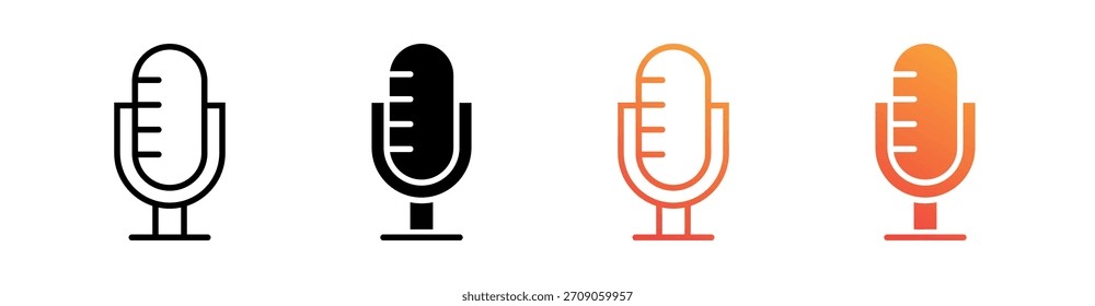 Vector de conjunto de iconos de estilo múltiple de entretenimiento
