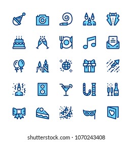 Entertainment, party, corporate event, celebration line icons set. Modern graphic design concepts, simple symbols. Minimal thin line design. Premium quality. Pixel perfect. Vector outline icons