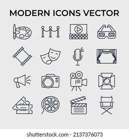 Entertainment set icon symbol template for graphic and web design collection logo vector illustration