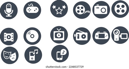 Entertainment vector design icon reel