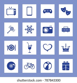 Entertainment Vector Icon Set. Eps-10.