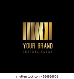 Entertainment vector logo design template