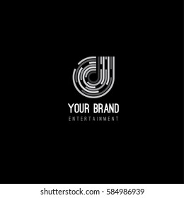 Entertainment vector logo design template