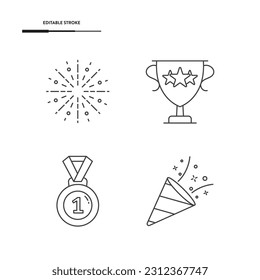 Entertainmet Event Icon Set Vector Design.