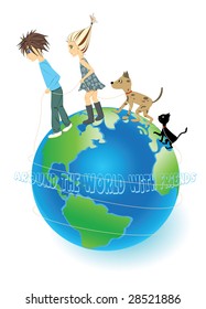 Enthralling trip around the world with friends