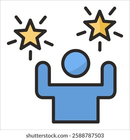 Enthusiasm Icon Element For Design