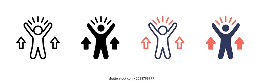 Enthusiasm Icon Element For Design And Vector