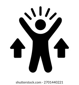 Enthusiasm Icon Element For Design And Vector