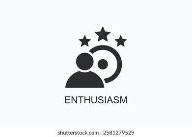 Enthusiasm Icon Or Logo Isolated Illustration