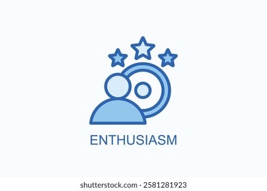 Enthusiasm Icon Or Logo Isolated Illustration