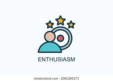 Enthusiasm Icon Or Logo Isolated Illustration