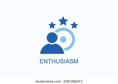 Enthusiasm Icon Or Logo Isolated Illustration