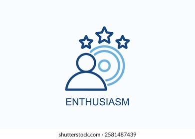 Enthusiasm Icon Or Logo Isolated Illustration