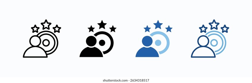 Enthusiasm Icon Sheet Multiple Style Collection Isolated Vector