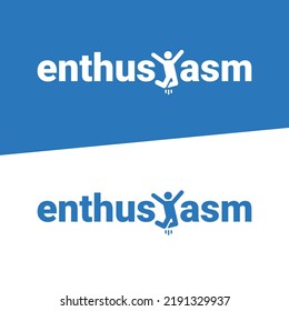 Enthusiasm logo | Blue Enthusiasm logo