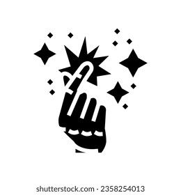 enthusiasm spark succes challenge glyph icon vector. enthusiasm spark succes challenge sign. isolated symbol illustration