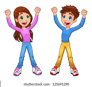Cartoon Twins Hd Stock Images Shutterstock