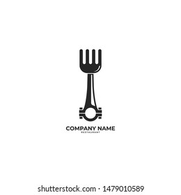enthusiast car and motorcycle cafe restaurant logo template